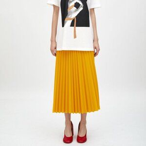 MM6 Maison Margiela PLEATED SKIRT - YELLOW